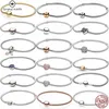 Autentica catena di serpente in forma braccialetto Pandora progettista per le donne perline europee ciondolo fai da te fascino originale regalo squisito fai da te