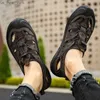 Sandles For Men Plage Sandales Men 39 S Sandals Mens Summer Thick Sole Sports Sandal Shoes Big Slide Comfort Genuine Leather L230518