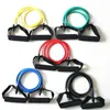 Resistance Bands 5 Levels Elastic Band Yoga Pull Rope Elastic Gym Fitness Exercise Tube Band With Handles For Home Workouts Strength Training 230605