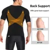 Men's Body Shapers Men's Compression Shirt Undershirt Slimming Body Shaper Waist Trainer Tank Top Workout Vest Abs Abdomen Faja Shapewear 230606