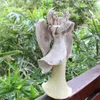 Decorative Figurines Resin Angel Statuette Fairy Statue Outdoor Courtyard Art Garden Decoration Lawn Crafts Home Accessories Bedroom