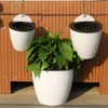 Planters Pots Self-Watering Plant Flower Pot Wall Hanging Plastic Flower Pot Planter House Garden Wall Decoration Lazy Plant Pot 230606