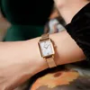 Polshorloges Black Fritillaria Dial Design Light Luxury Dames Watch Casual Niche Fashion Quartz Pols Hoge kwaliteit stalen band