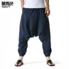 Män kvinnor bomull harem yoga baggy genie boho byxor män joggar svettbyxor hip hop streetwear sportbyxor manliga pantalon homme l230520