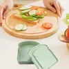 Opslagflessen Sandwich Box Toast Vorm Containers Voor Kinderen Herbruikbare Vaatwasmachinebestendig Volwassen Lunchboxen Home School