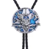 Bow Ties Western Cowboy Double Gun Hat Skull Bolo Tie