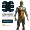 Przenośne szczupły sprzęt EMS Bezprzewodowy stymulator mięśni Trener Smart Fitness Trening brzuszny elektryczne naklejki na odchudzanie nadwozie masażer 230605