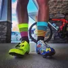 Sports Socks Colorful Sport Cycling Men Women Professional Running Bike Unisex Breathable Sweat Wicking Camping Tennis Baseball