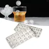 Baking Moulds 304 Stainless Steel Ice Tray Mold With Lid Cooling Balls For Wine Beverage Bar Restaurant