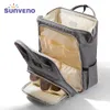 Borse per pannolini Sunveno Elegante borsa per pannolini di aggiornamento Zaino da viaggio multifunzione Zaino maternità Borse fasciatoio 20L Grande capacità 230606