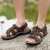 Outdoor Sommer Sandalen Männer Schuhe Neue Echtes Leder Komfortable Strand Sandale Männlichen Alias Wandern Chaussure Hohe Qualität Schuhe L230518