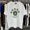 Designer Mode Kleidung T-Shirts T-Shirt 2023 Sommer New Rhude Vielseitiger grüner Druck Lose High Street Casual Baumwolle Kurzarm für Männer Frauen999