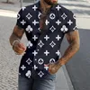 Men's Casual Shirts Tropical Floral Down Men Leotard Summer Beach Button Sleeve Spring Short Mens Style