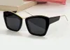 Black Gold Squared Cat Eye Sunglasses 02ys Women Summer Fashion Sunglasses Sunnies gafas de sol Sonnenbrille Shades UV400 Eyewear with Box