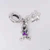 925 Sterling Silber Pandora Clips Moments Geburtsstein für Ostersonntag passen Charms Perlen Armbänder Schmuck Andy Jewel