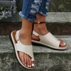 Kvinnor Sandaler Comfy Platform Flat Sole Ladies Casual Soft Big Toe Foot Correction Sandal Ortopedic Bunion Corrector 819