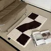 Carpets Tufted Grids Carpet Bathroom Mat Soft Fluffy Area Bedroom Floor Pad Rug Doormat Tidy Aesthetic Home Room Decor