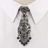 Cravatte Personalità della moda Cravatte di cristallo Trendy Generale Vino coreano Festa nuziale Cerimonia di metallo Corta di lusso Cravatta Accessori uomo 230605