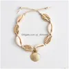 Bracelets De Cheville Coquillage Chaîne De Cheville En Métal Or Cheville Bracelet Plage Pied Chaînes Bijoux Pour Femmes Will Et Sandy Cadeau 320264 Drop Delivery Dh4Hk