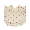 Style coréen bébé alimentation bave bavoir à volants Floral nourrissons salive serviette coton gaze burp tissu pour nouveau-né bambin enfants bavoirs nouveau