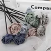 10PCS Leather Velvet Blue Grey Flower Rattan Sticks Fireless Fragrances Reed Diffuser Stick Diy Ornaments Home Decor L230523