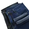Jeans pour hommes été luxe pantalons pour hommes hommes ajustement jambe droite élasticité Stretch mode pantalons longs Denim tuyau grande taille 29-40