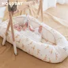 Bed Rails Baby Nest 0-3t Śpiące łóżko Przenośna wyjmowana do mycia Cradle Travel Składanie Przedszkole Bassinet Co Sleep z rodzicami 230606