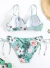 Two piece Suits Riseado Sexy Bikinis Swimsuits Woman 2023 Push Up Swimwear Women's Beachwear Biquinis Tropical Print Bathing Summer 230605