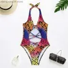 Costumi da bagno da donna Dome Cameras New Sexy Scava fuori Costume intero da donna Costumi da bagno con stampa leopardata Femminile Halter Push Up Monokini Bather Costume da bagno Swim Lady T230606