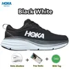 Hoka Bondi 8ランニングシューズHokas One Clifton 8 Black White Shock Assobing Road Bondi