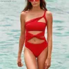 Kadın Mayo 2023 Mayo Kesme Kadınlar Mor Push Up One Piece Mayo Plaj Giyim Monokini Yaz Yüzme Takımları T230606