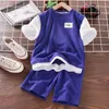 Kleding Sets Jongens Zomer Pak Kinderen Korte Mouw T-shirt Shorts 2 Pc Sport Casual Outfits Voor Tiener Kleding Sets 230605