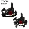 Bike Brakes ZOOM HB100 Bike Hydraulic Disc Brake MTB Mountain Road Bicycle Hydraulic Oil Line Pulling Disc Brake XTECH Front Rear 230606