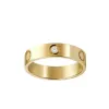 Amor anillo de diseñador para mujer anillo de oro de lujo anillos de uñas de diseñador anillo de diamantes Para mujer moda anillo de diseñador de acero de titanio anillo de compromiso patrón de letra grabada