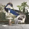 Bakgrundsbilder Anpassade PO WALLPAPER PEACOCK DYRFLUMT 3D BLÅ LYGT MAIL LIVE ROOM BACKDROP Väggmålningar Roll