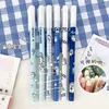 30Pcs Erasable Gel Pen Blue Black Ink 0.5mm Washable Handle Kawaii Pens Refill Rods School Writing Tools Cute Stationery