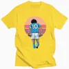 T-shirts pour hommes couleur taille vêtements d'été chemise Diego Maradona main de dieu argentin footballeur Napoli haut T-Shirt coton t-shirts hauts