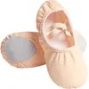 Flat shoes Girls Ballet Shoes Canvas Soft Sole Ballet Dance Slippers Children Practise Ballerina Shoes Woman Dance Shoes 230605