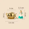 TeAware Bunny/Alice Cutetea Infuser, Paslanmaz Çelik Gevşek Yaprak Çay Sarısı, Ultrafine Örgü Çay Filtreleri Genişletilmiş Zincir Kanca Çay Süzgeç