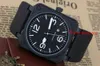 Other Watches 2017 New Style Men's Automatic Mechanical Limited Edition Watch Bell Aviation Men Sport Dive Watches Black Case BR01-92 Black Rubber WATCH J230606