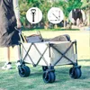 Utomhus Gadgets Folding Cart Portable Foldbar 150L stor kapacitet Multifunktion Cart Outdoor Camping Table Wagon BBQ Trolley 230606