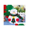 Weihnachtsdekorationen Cartoon Santa Schneemann Geschirr Er Gabel Löffel Fall Taschen Home Decor Geschenk Drop Lieferung Garten Festliche Party Supp DHSQC