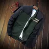 QNPQYX New Mens Slim Baseball Jacket Biker Motorcycle Coat Outwear Windbreaker Green And Brown