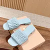 Женские дизайнерские тапочки Slides Slides Sandal Slippers Summer Sandles обувь настоящая кожаная бренда.