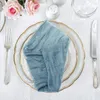 Esteiras de mesa guardanapos de pano de queijo feitos à mão com gaze decorativa enrugada guardanapos de tecido para jantar de festa de casamento em casa