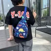 Backpacks Fashion Children Cross Body Bag Cute Trend Shoulder Bag Zipper Wasit Bag Cartoon Dinosaur Print Children's Chest Bags Schoolbag 230606