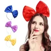 Аксессуары для волос Женщины девочки Bridal Big Bow Knot Band Hoop Hoop для рождения свадебный косплей костюм вечеринка Рождество