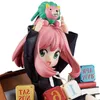 Action Toy Figures Anime Spy X Family Anya Figure Toys Loid Yor Forger Chibi Anua Med Base Figurine PVC Model Dolls Gifts for Kids 230605