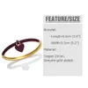 Bangle FLOLA Luxury CZ Crystal Fuchsia Heart Bangles for Women Copper Gold Plated Hoops Buckle Bangles Dainty Jewelry Gifts brta19 230606