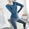 Lu hizalama lu yoga vücut geliştirme tişört kadın spor tişörtleri uzun kollu streç koşu üst sıkı atletik hızlı teknoloji nefes alabilen fitness tshirt0015250